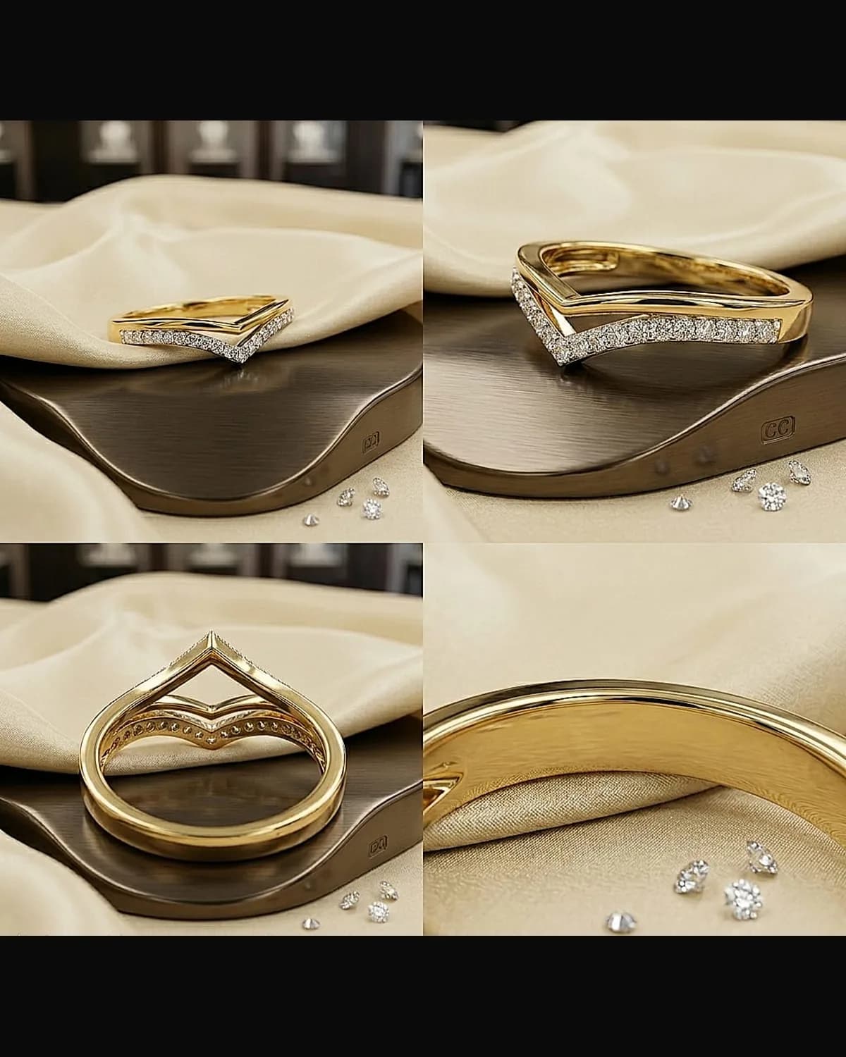 Anillo Corona en V
