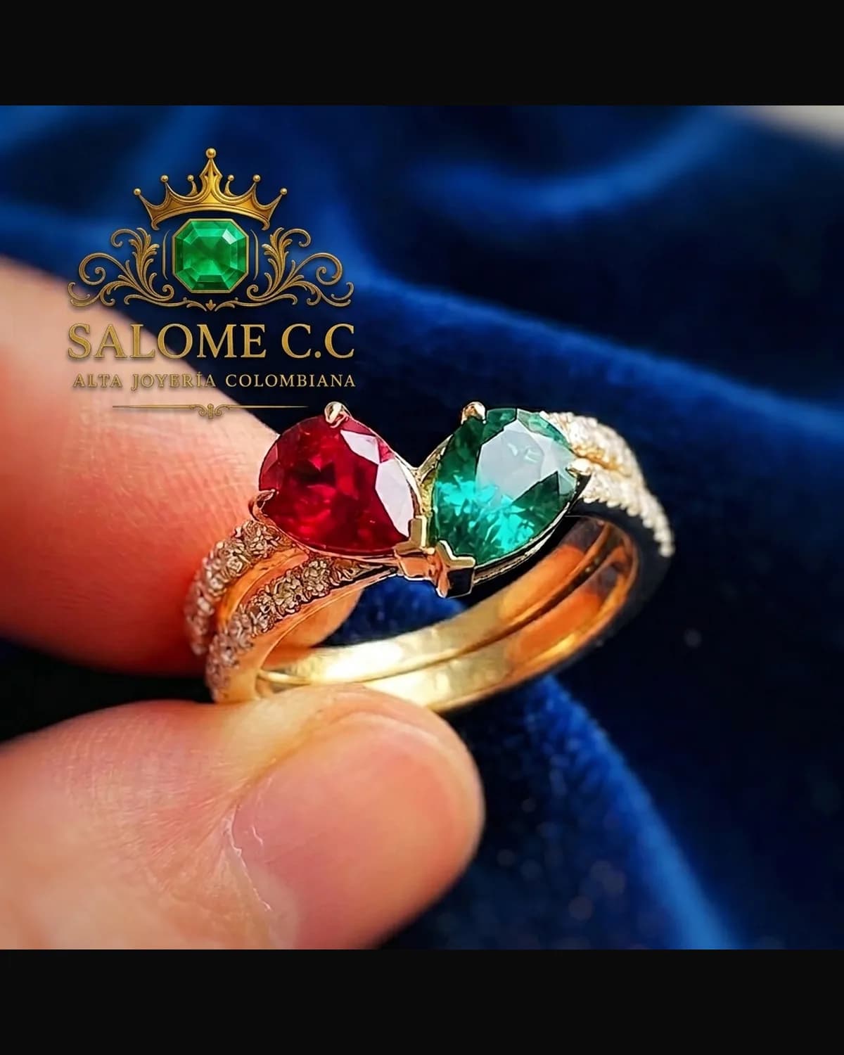 Anillo Doble Promesa Chivor