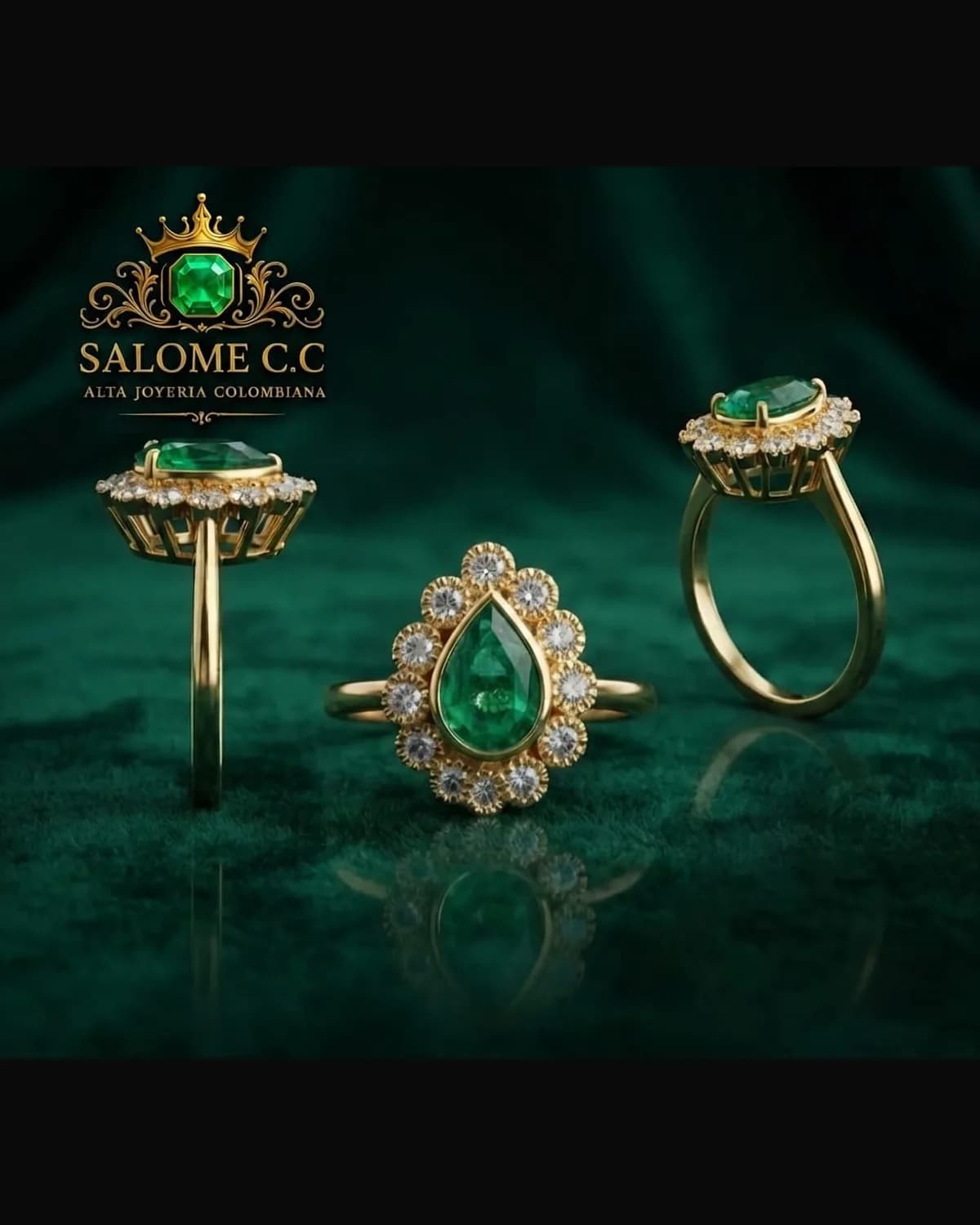 Anillo Gota Dorada
