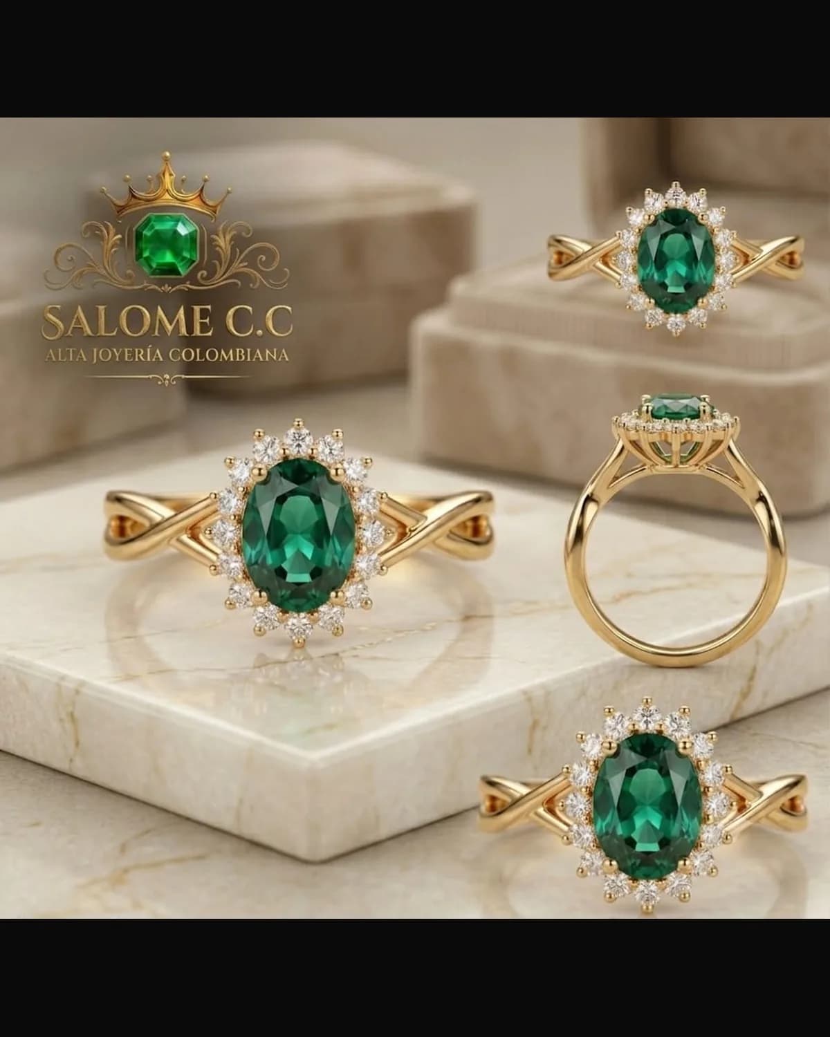 Anillo Halo Real Muzo