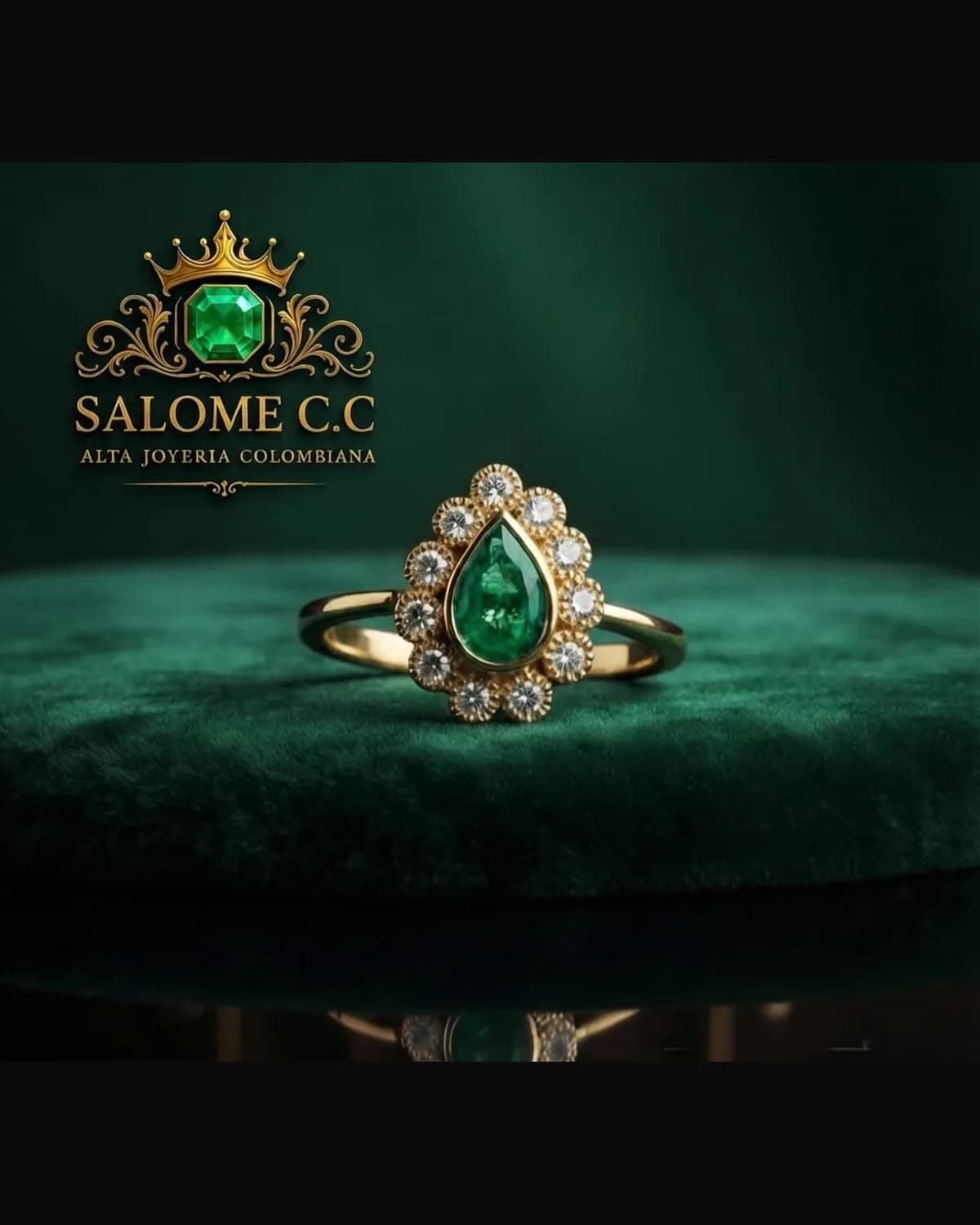 Anillo Lágrima Radiante