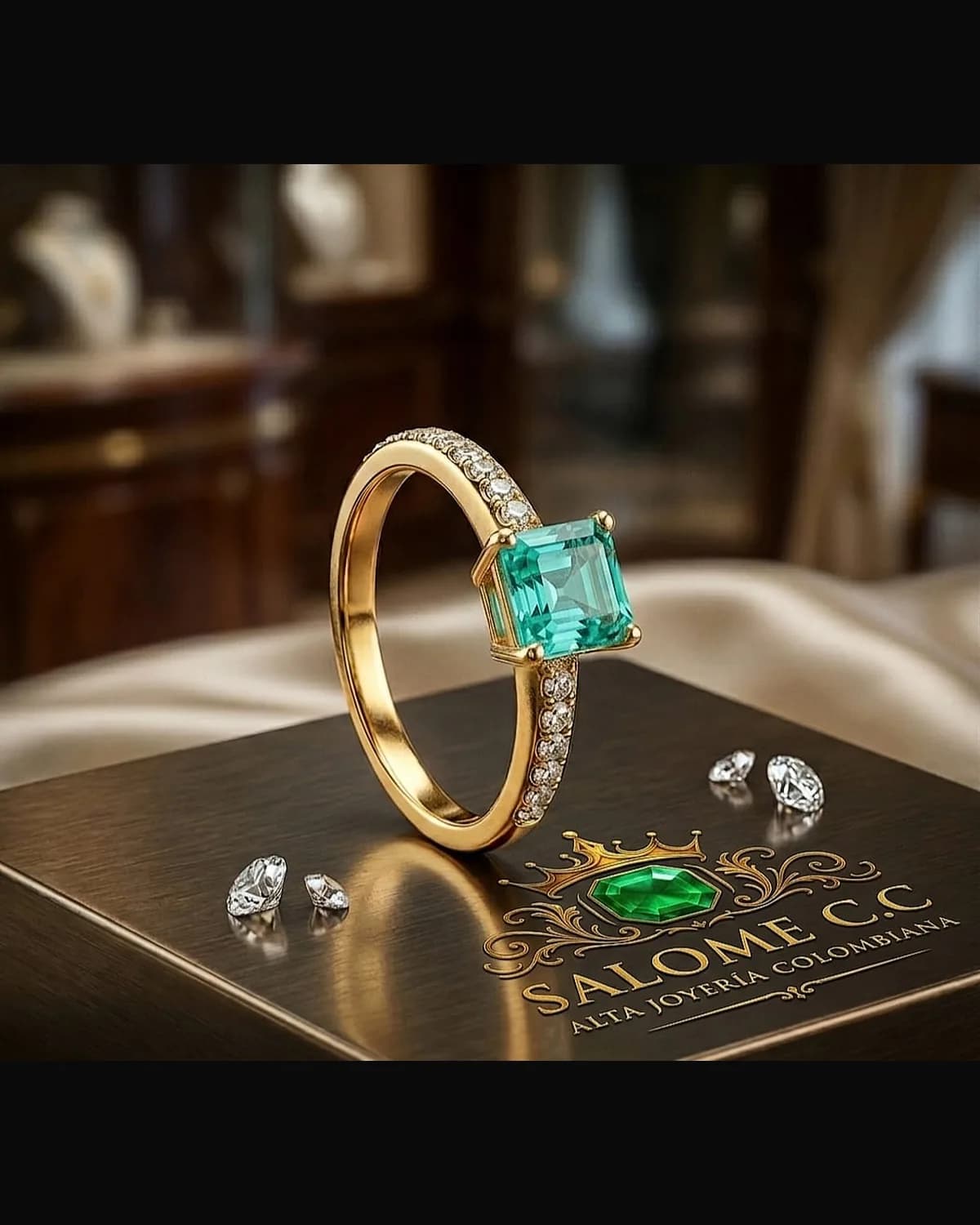 Anillo Trono Esmeralda