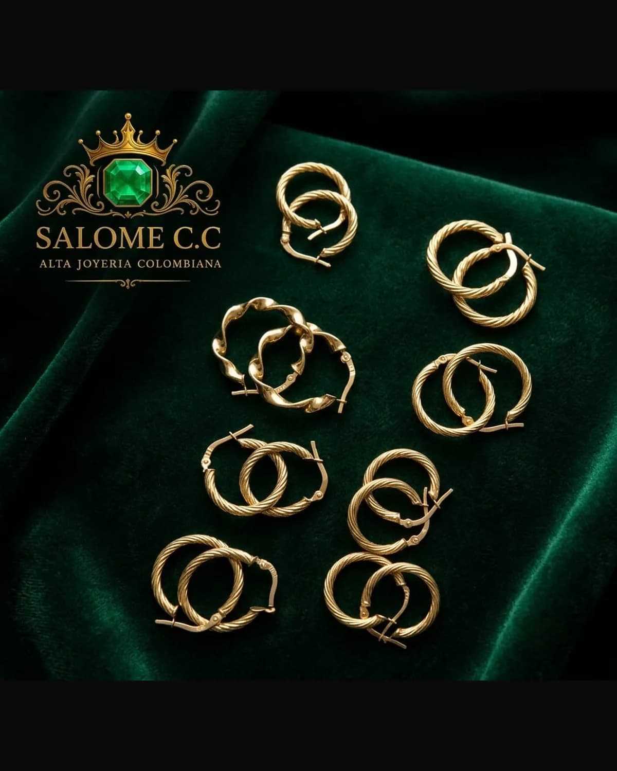 Aretes Candonga Espiral de Coscuez