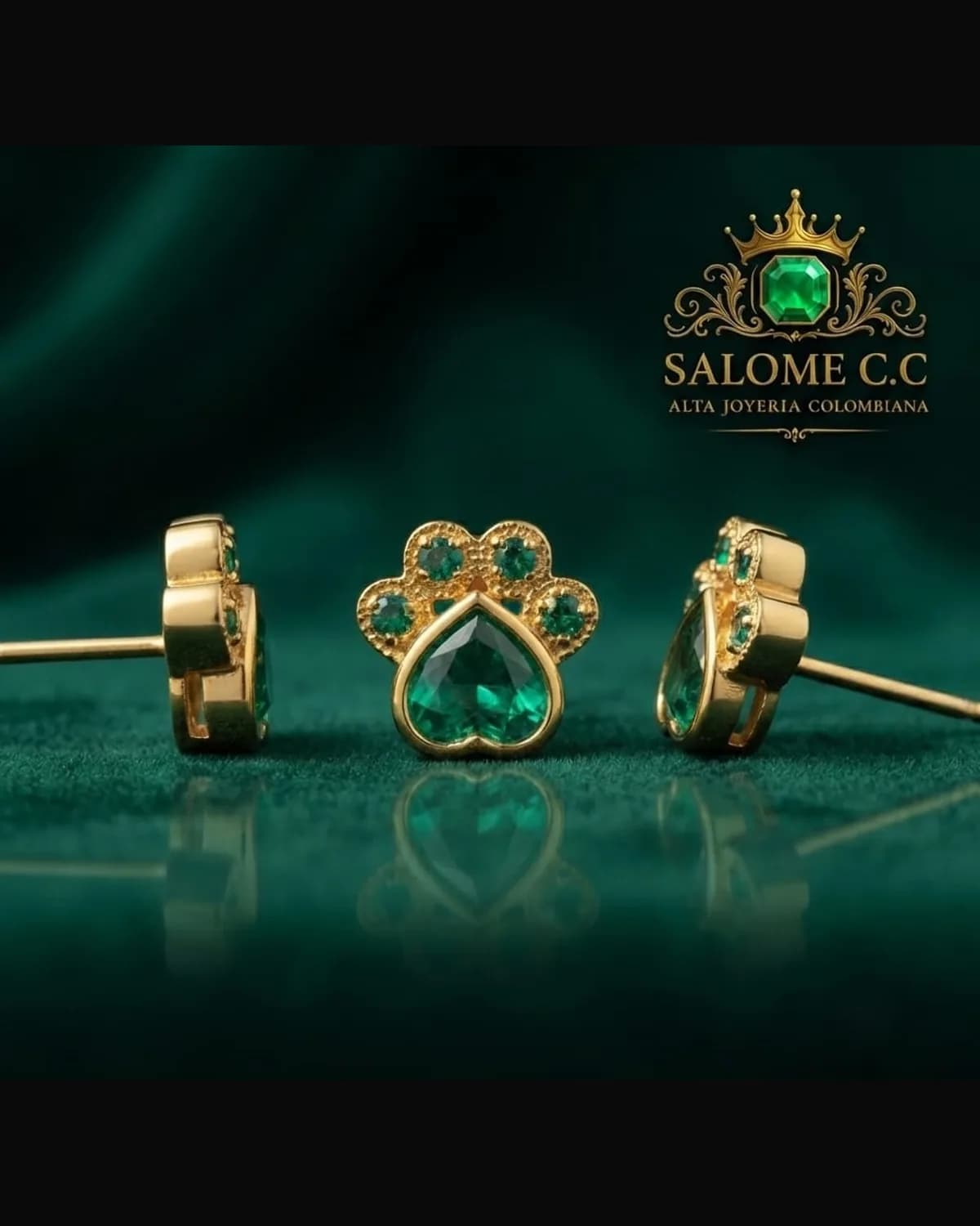 Aretes Corazón de Coscuez