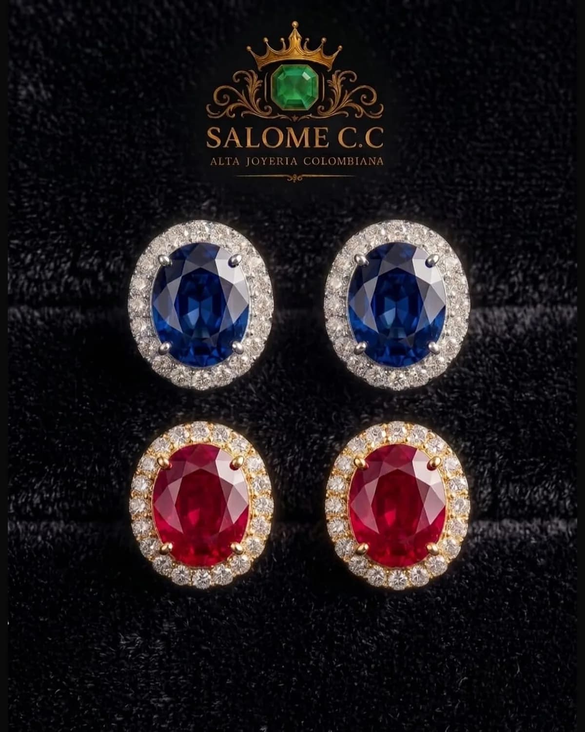 Aretes Corona Dual
