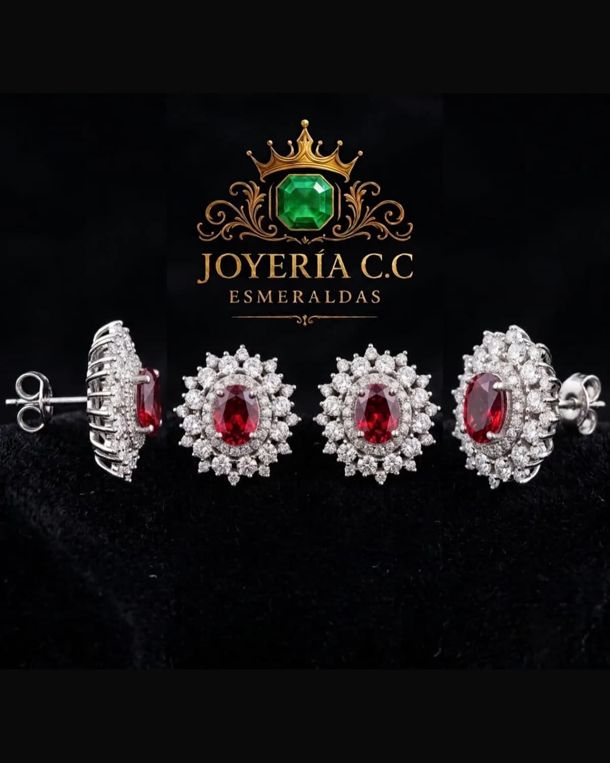 Aretes Escarlata de Gala