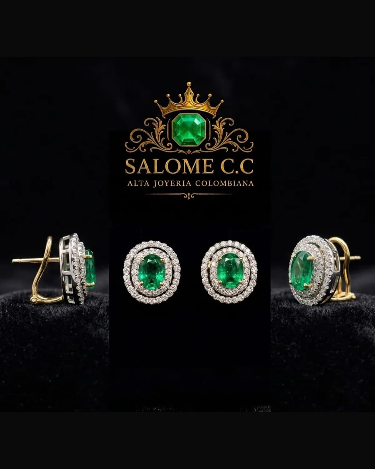 Aretes Esmeralda del Alba