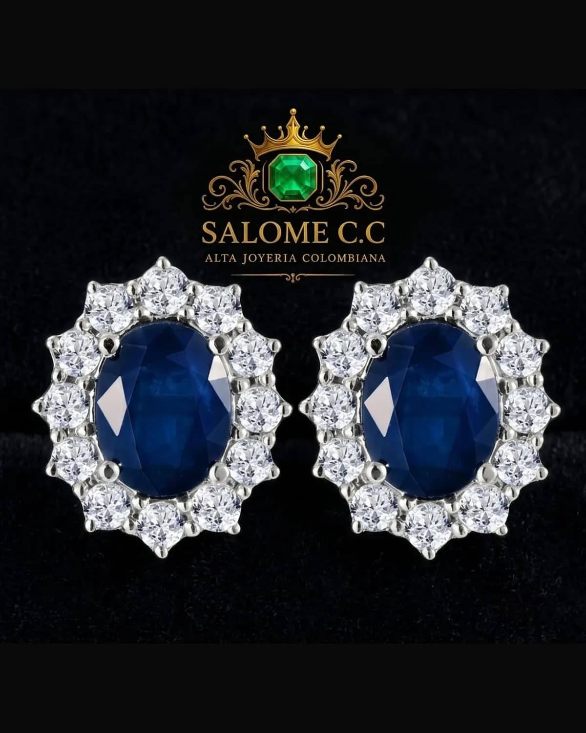 Aretes Halo Imperial