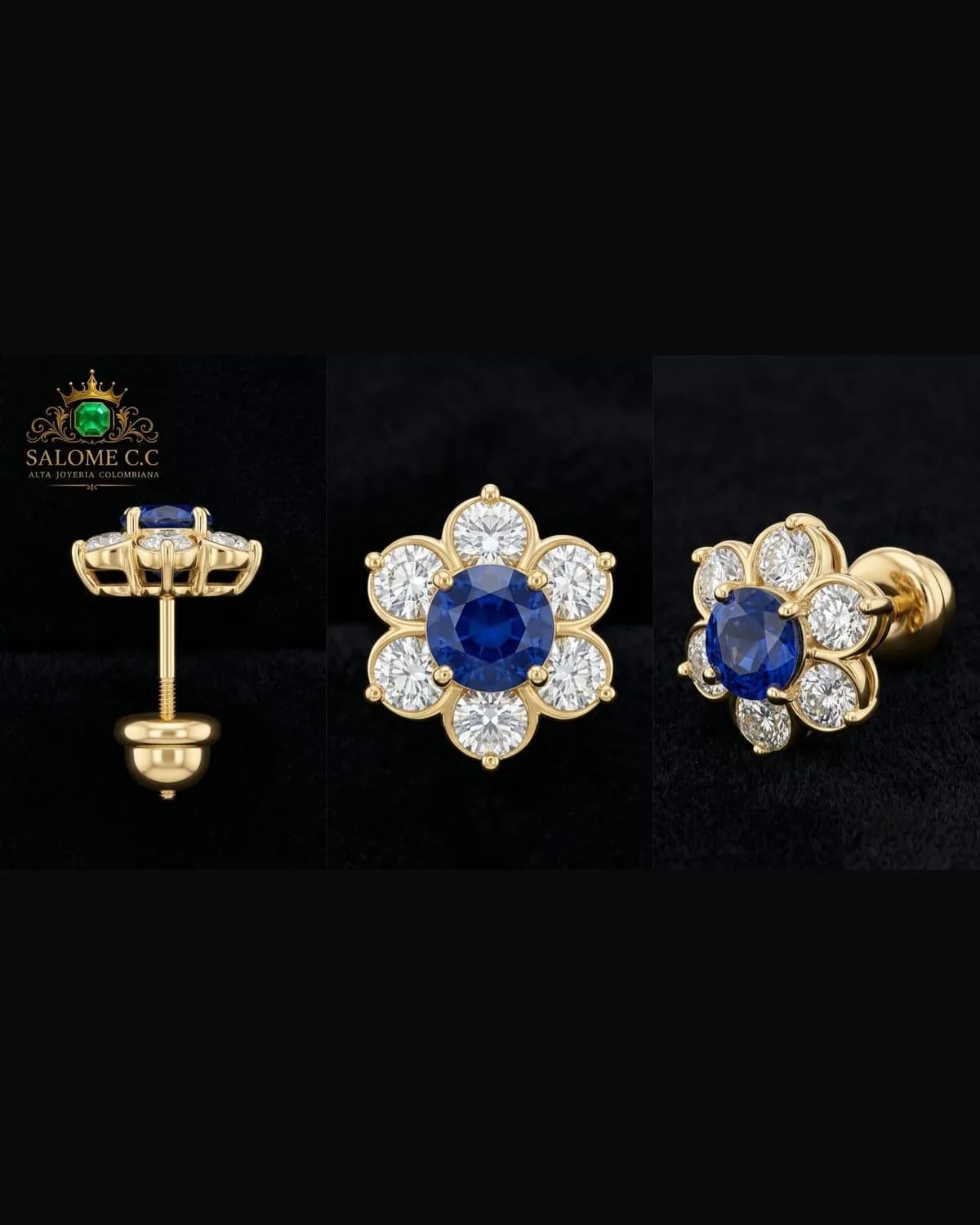 Aretes Jardín Dorado