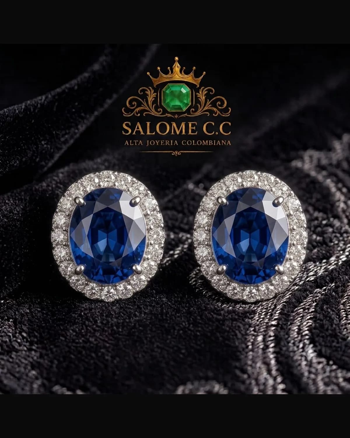 Aretes Zafiro de Salomé