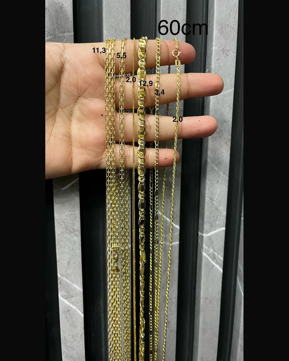 Cadena Calibres Corona 60